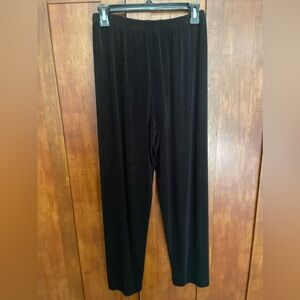 Piccadilly Black Slinky Pants Size Petite M
